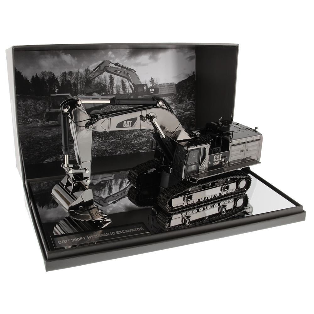 Diecast Masters 85547 Cat 390F L Hydraulic Excavator Gunmetal 1:50