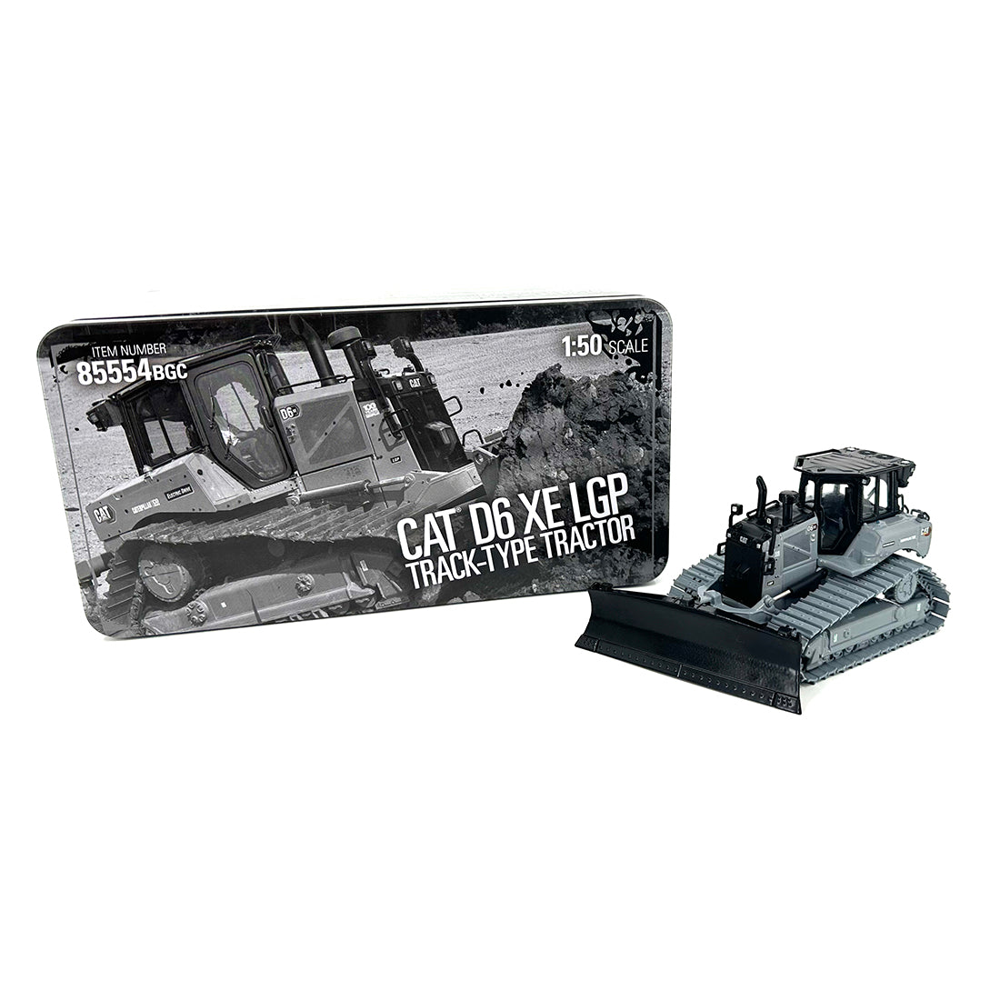 Diecast Masters 85554BGC Cat D6 XE LGP Bulldozer Centennial gray