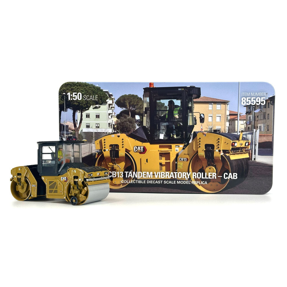 Diecast Masters 85595 Cat CB-13 Vibratory Road Roller with Cab 1