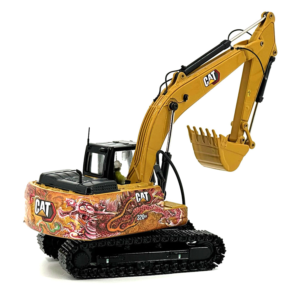 Diecast Masters 85674l Cat 320 GX Hydraulic Excavator Dragon 1:50