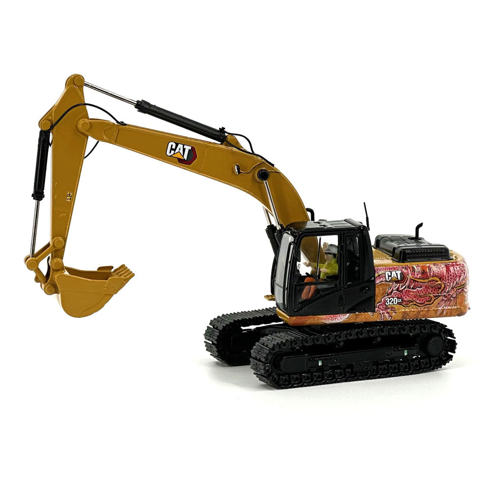 Diecast Masters 85674l Cat 320 GX Hydraulic Excavator Dragon 1:50