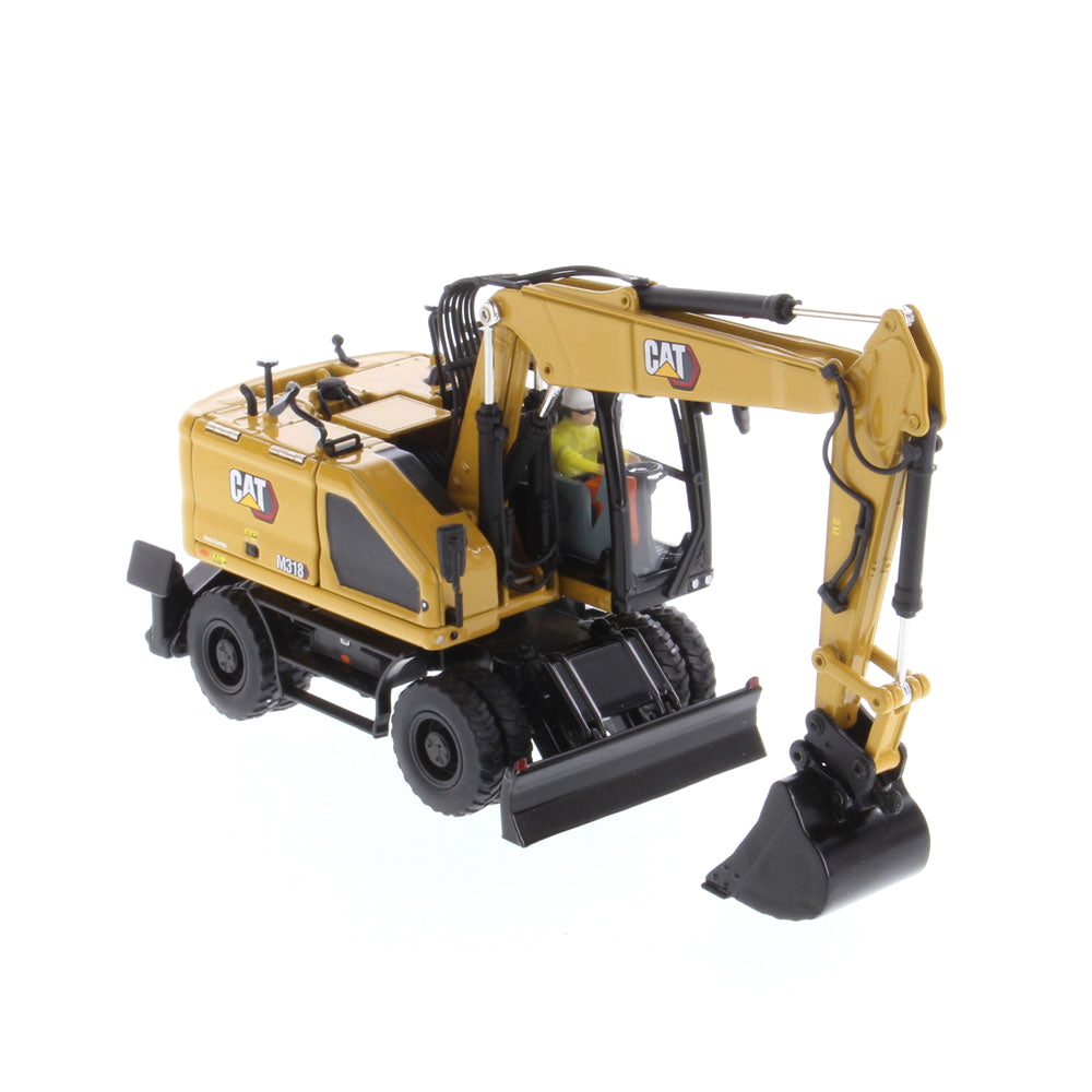 Diecast Masters 85956 Cat M318 Wheel Excavator with Tools 1:50