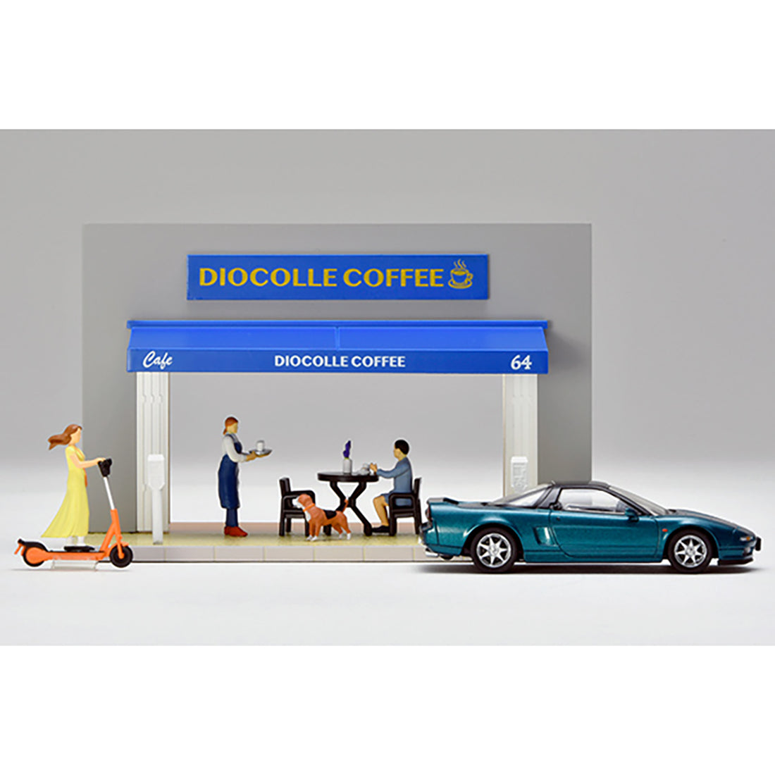Tomica 324768 #CarSnap 21a Diorama Café Terrace & Honda NSX 1