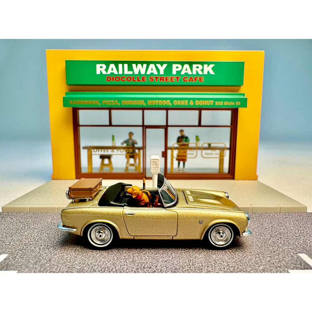 
                  
                    Tomica Limited Vintage Neo #CarSnap 27a Cafe Terrasse 2 mit Honda S800 1:64
                  
                
