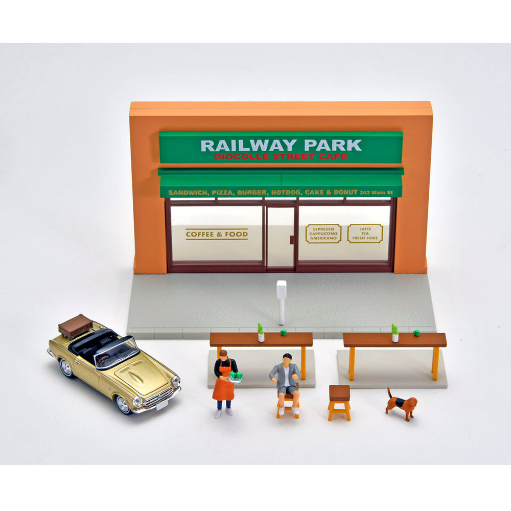 
                  
                    Tomica Limited Vintage Neo #CarSnap 27a Cafe Terrasse 2 mit Honda S800 1:64
                  
                