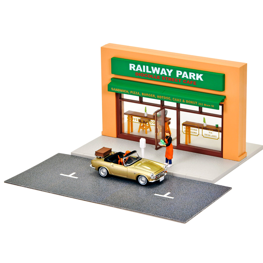 Tomica Limited Vintage Neo #CarSnap 27a Cafe Terrasse 2 mit Honda S800 1:64