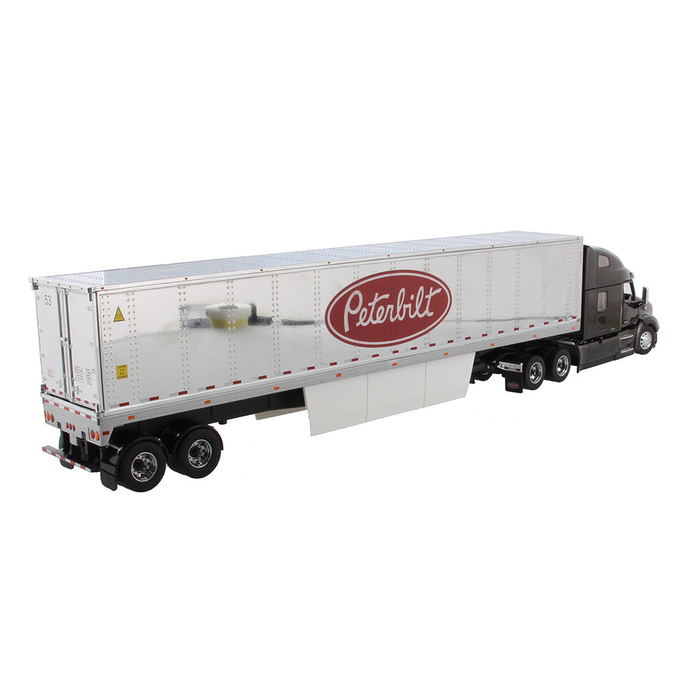 Diecast Masters 71071 lkw peterbilt 579 ultraloft tractor schwarz with 53ftrefrigerated cargo van 1:50 2