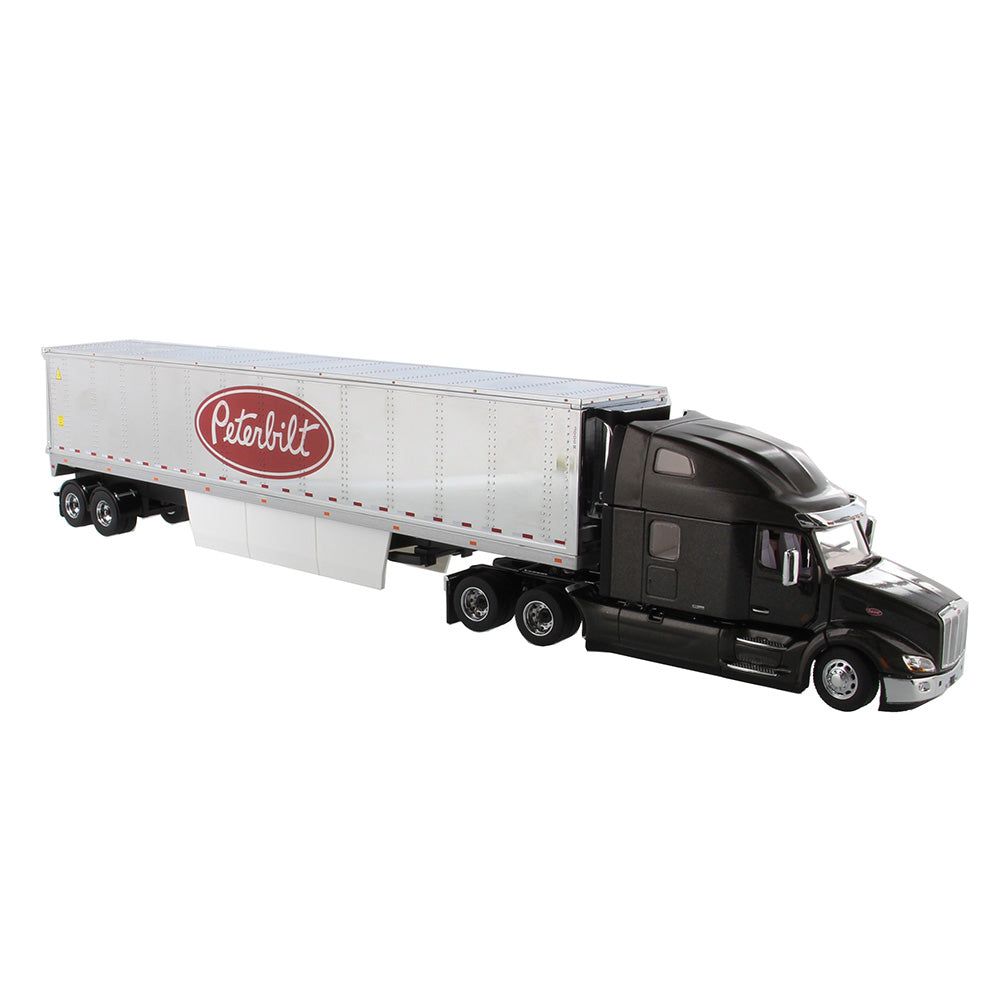 Diecast Masters 71071 lkw peterbilt 579 ultraloft tractor schwarz with 53ftrefrigerated cargo van 1:50 1