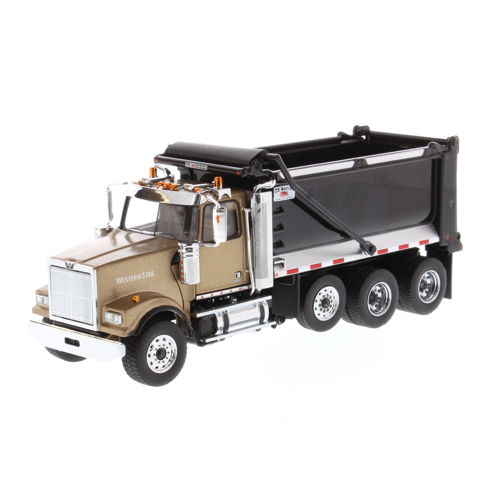 Diecast Masters 71080 lkw western star 4900 sffa dump truck gold schwarz 1:50 1