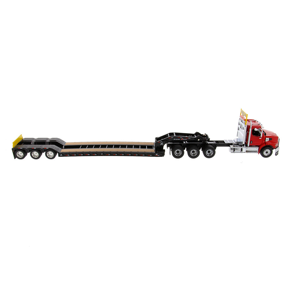 Diecast Masters 71090 lkw western star 49x sbfa tridem heavy haul tractor w xl 120 hdg trailer rot black 1:50 2