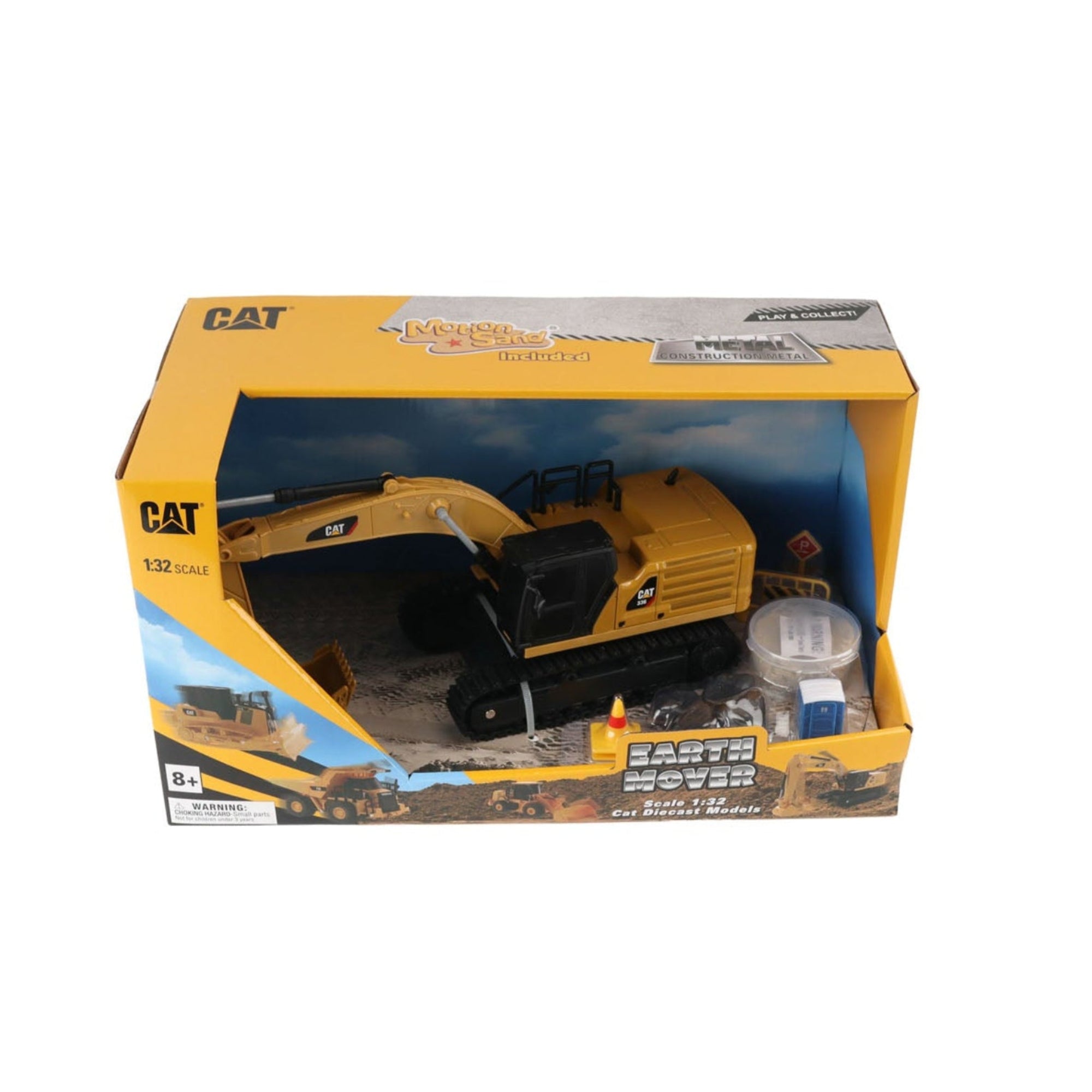 Cat 336 Next Gen. Tracked Excavator Toy with accessories 1:32