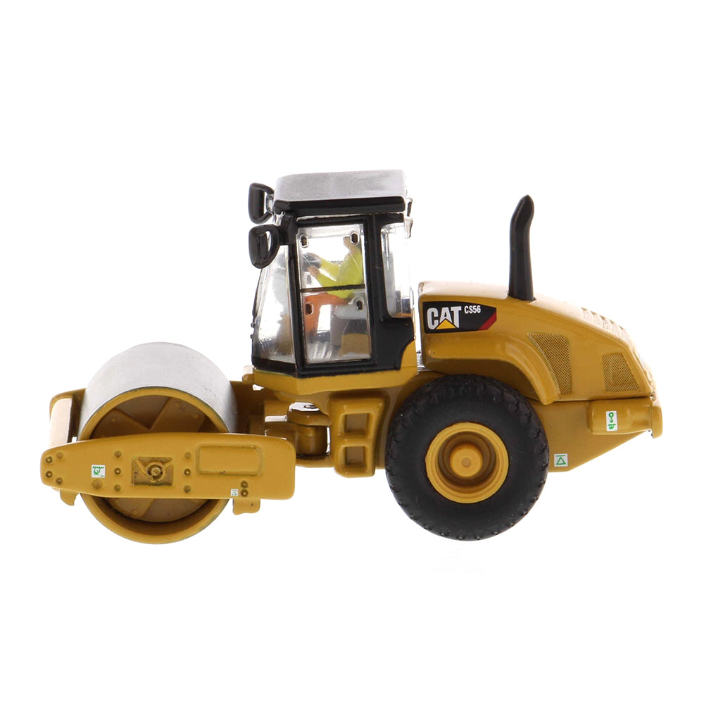 Diecast Masters 85246 cat cs56 smooth drum vibratory soil compactor 1:87 2