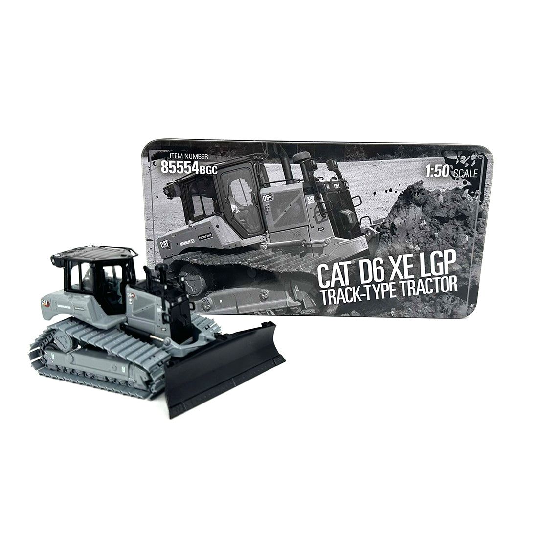 Diecast Masters 85554BGC Cat D6 XE LGP Bulldozer Centennial gray
