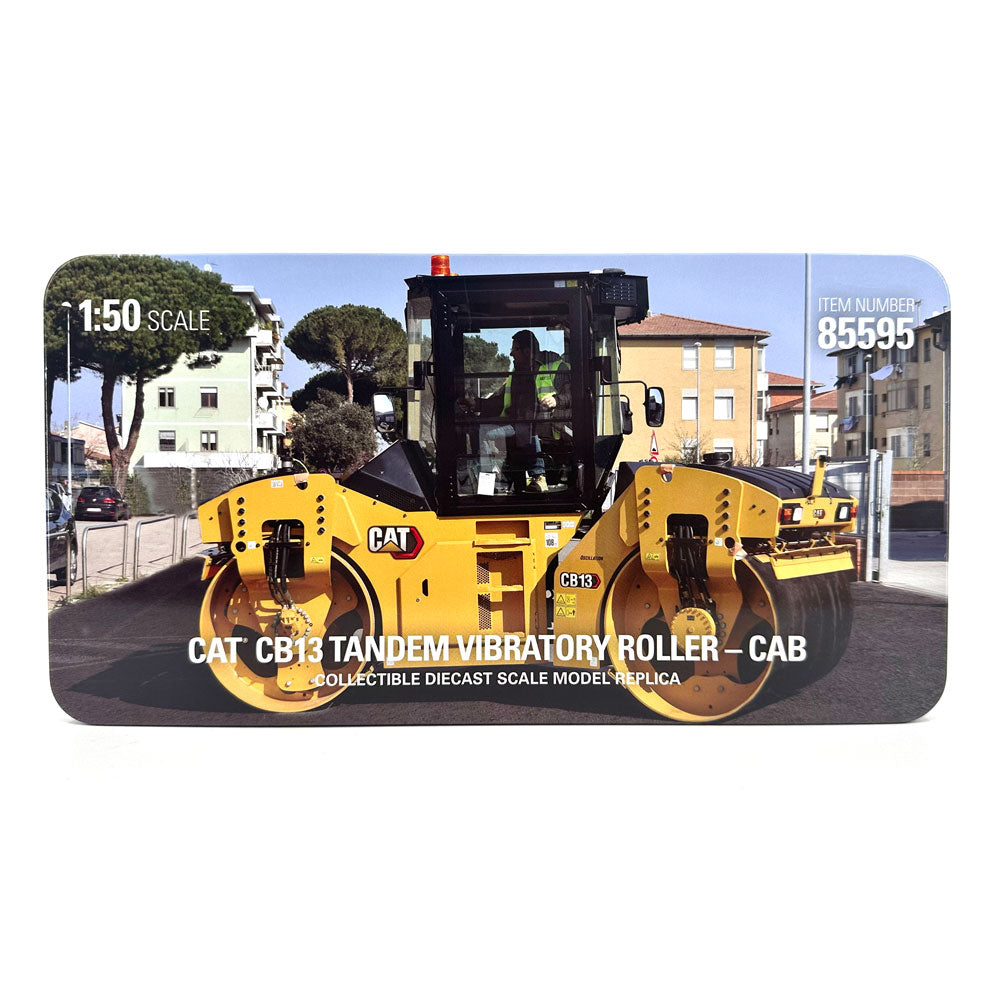 Diecast Masters 85595 Cat CB-13 Vibratory Road Roller with Cab 1 Diecast Masters 85595 Cat CB-13 Vibratory Road Roller with Cab 1