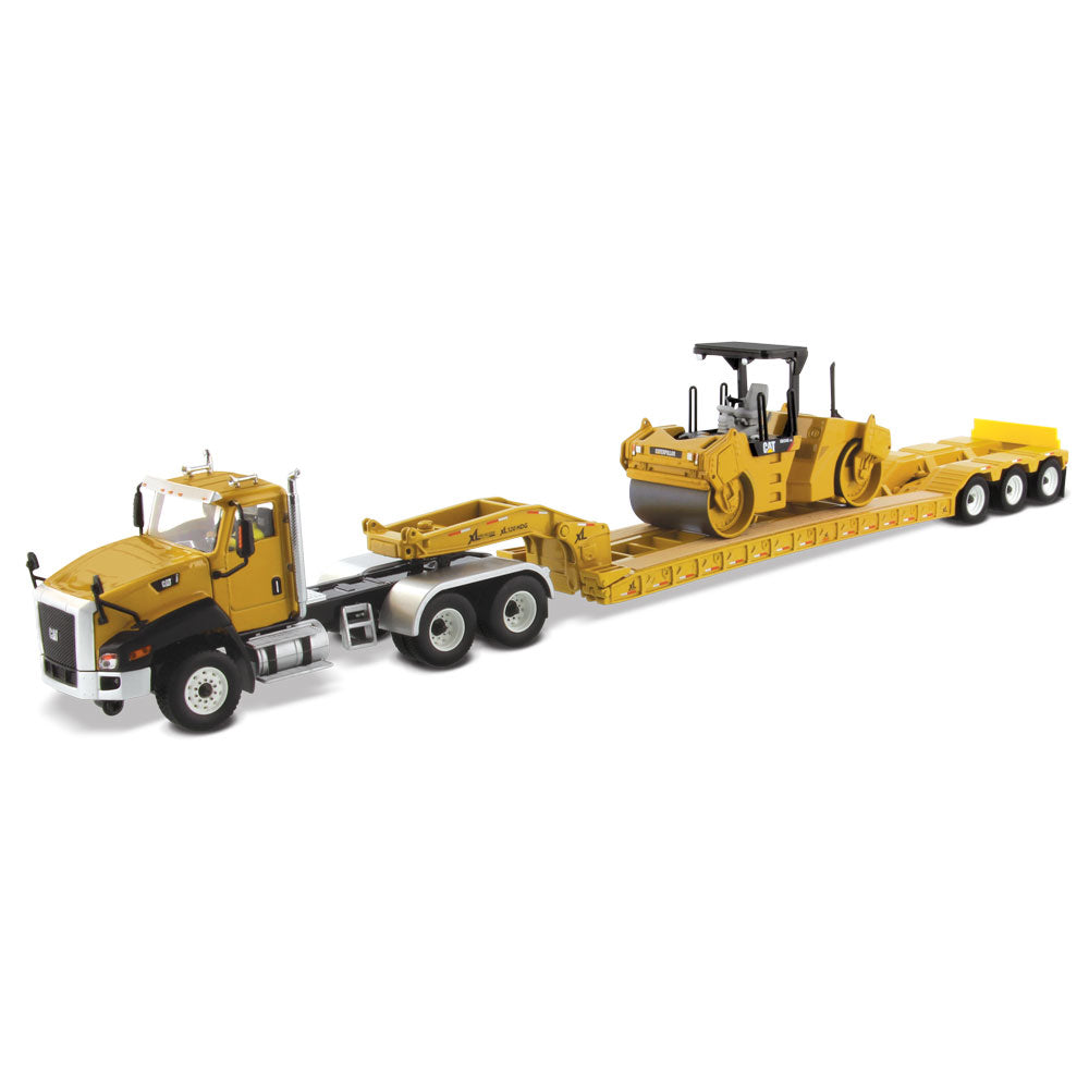 Diecast Masters 85601c cat ct660 day cab tractor kl120 low profile hdg trailer with cb 534d 1:50 1