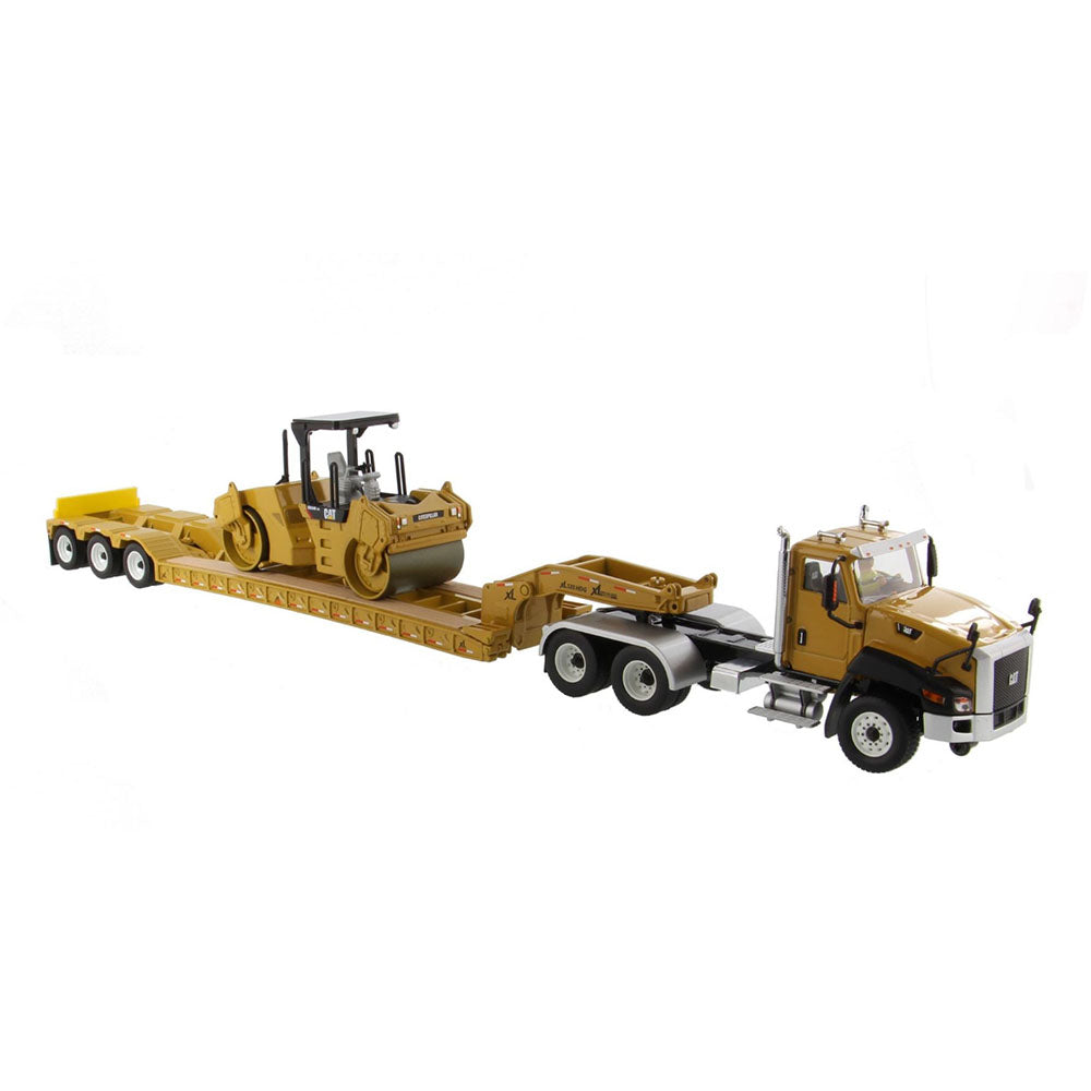 Diecast Masters 85601c cat ct660 day cab tractor kl120 low profile hdg trailer with cb 534d 1:50 2