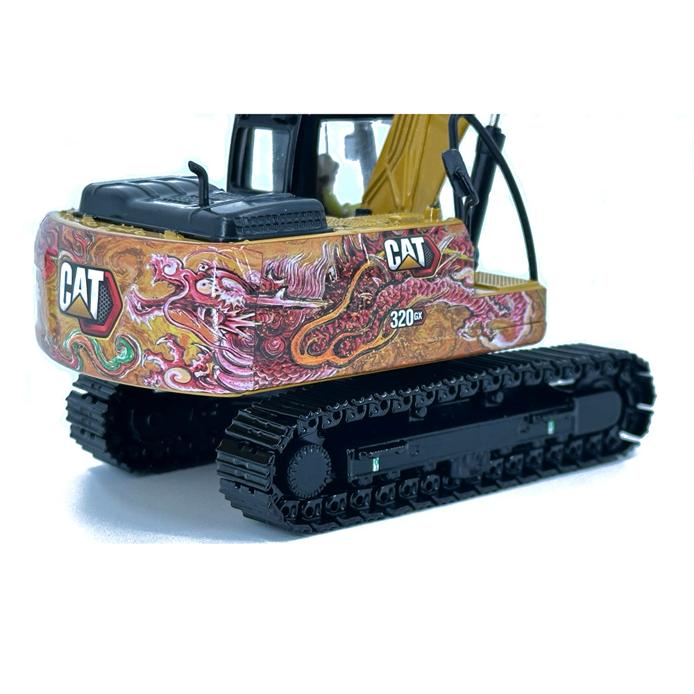 Diecast Masters 85674l Cat 320 GX Hydraulic Excavator Dragon 1:50