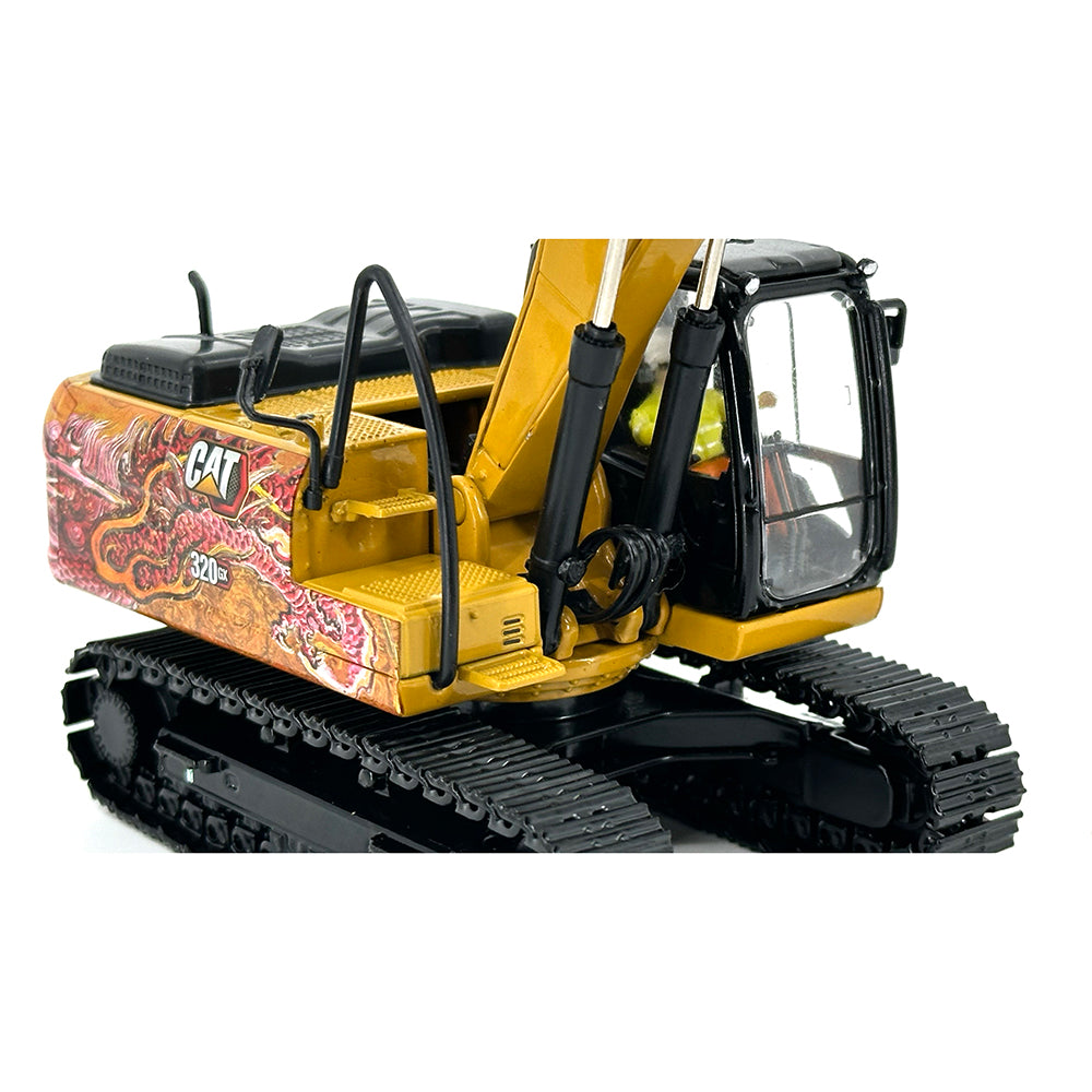 Diecast Masters 85674l Cat 320 GX Hydraulic Excavator Dragon 1:50