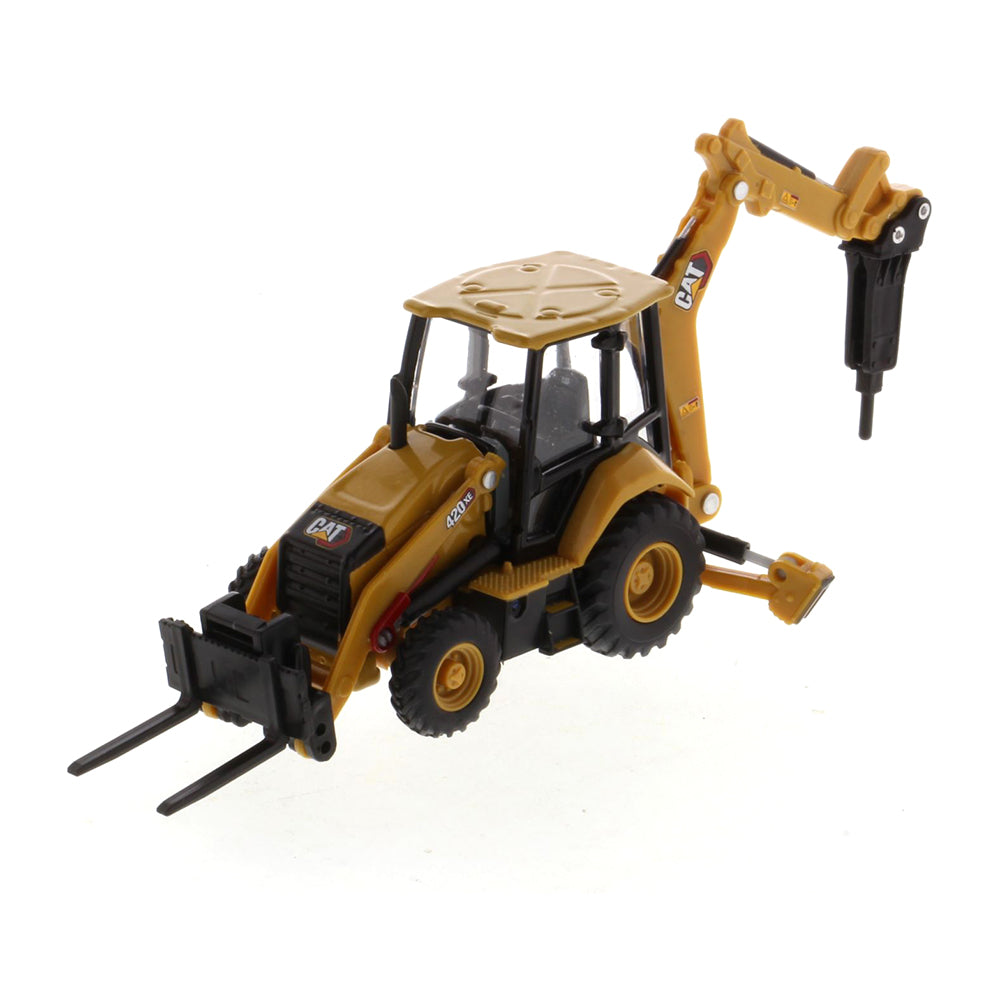 Diecast Masters 85765 Cat 420 XE Side Loader with Tools 1:64
