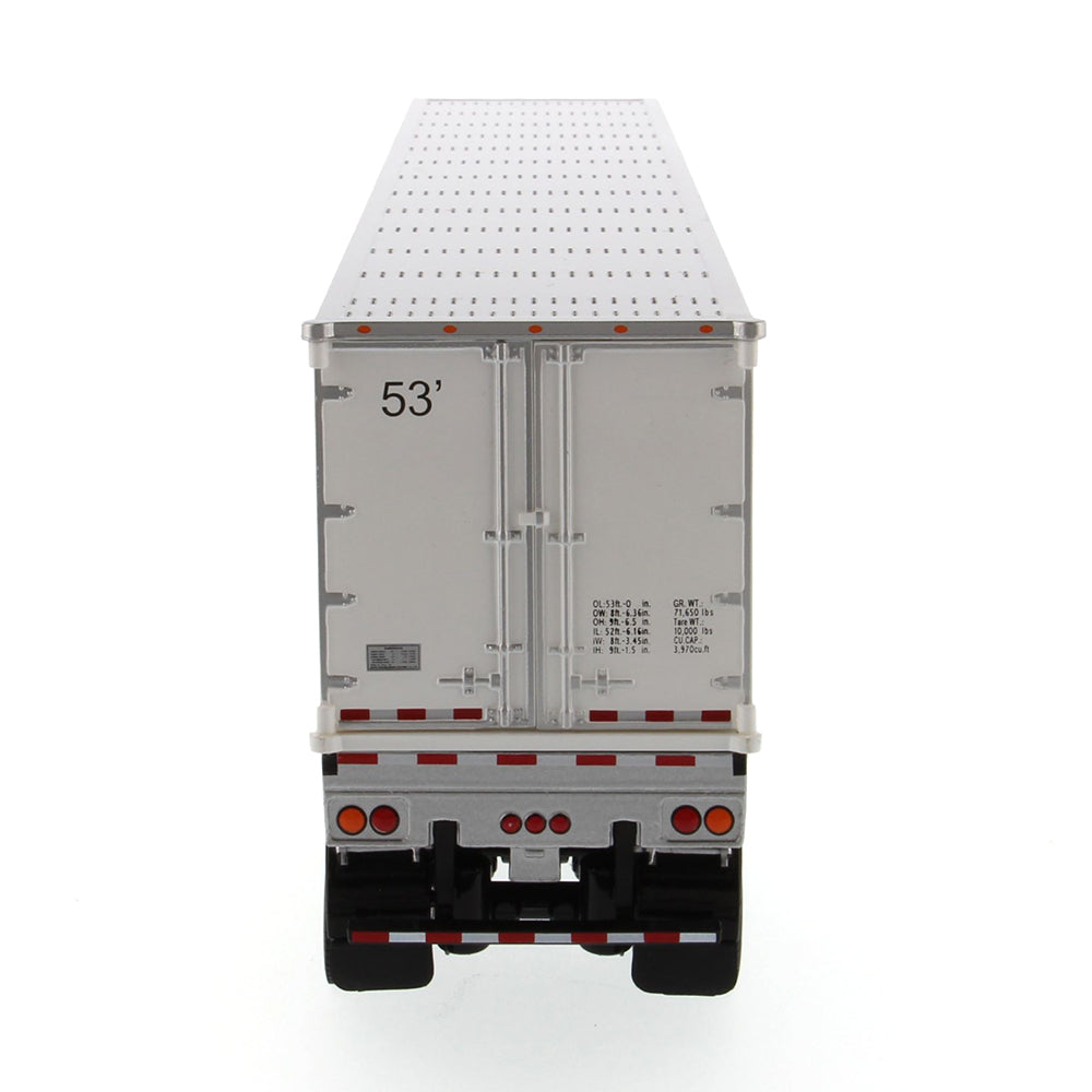 Diecast Masters 91021 53ft Dry Cargo Van Trailer White 1:50