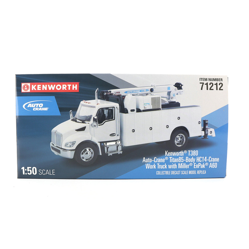 
                  
                    Diecast Masters 71212 LKW Kenworth T380 Auto-Crane Titan85-Body HC14-Crane Work Truck mit Miller EnPak 1:50 18
                  
                