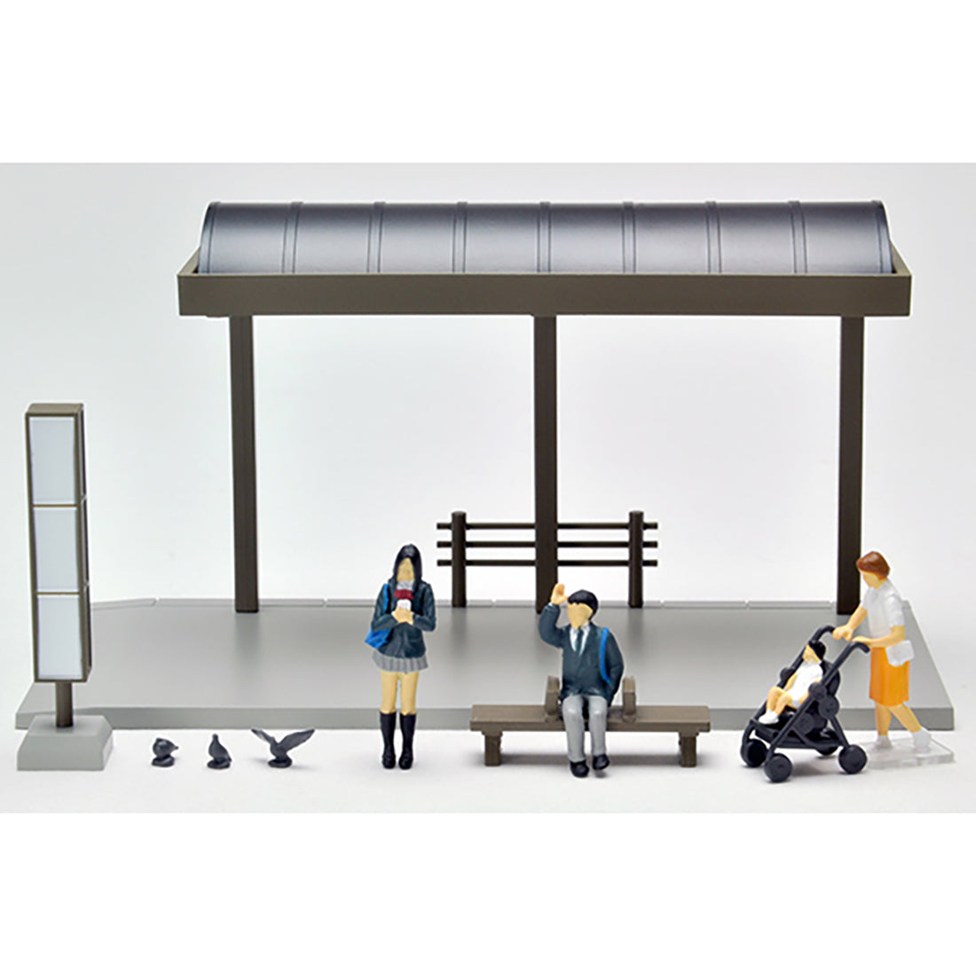 Tomica Diocolle64 #CarSnap 05a Diorama Bushaltestelle 1:64