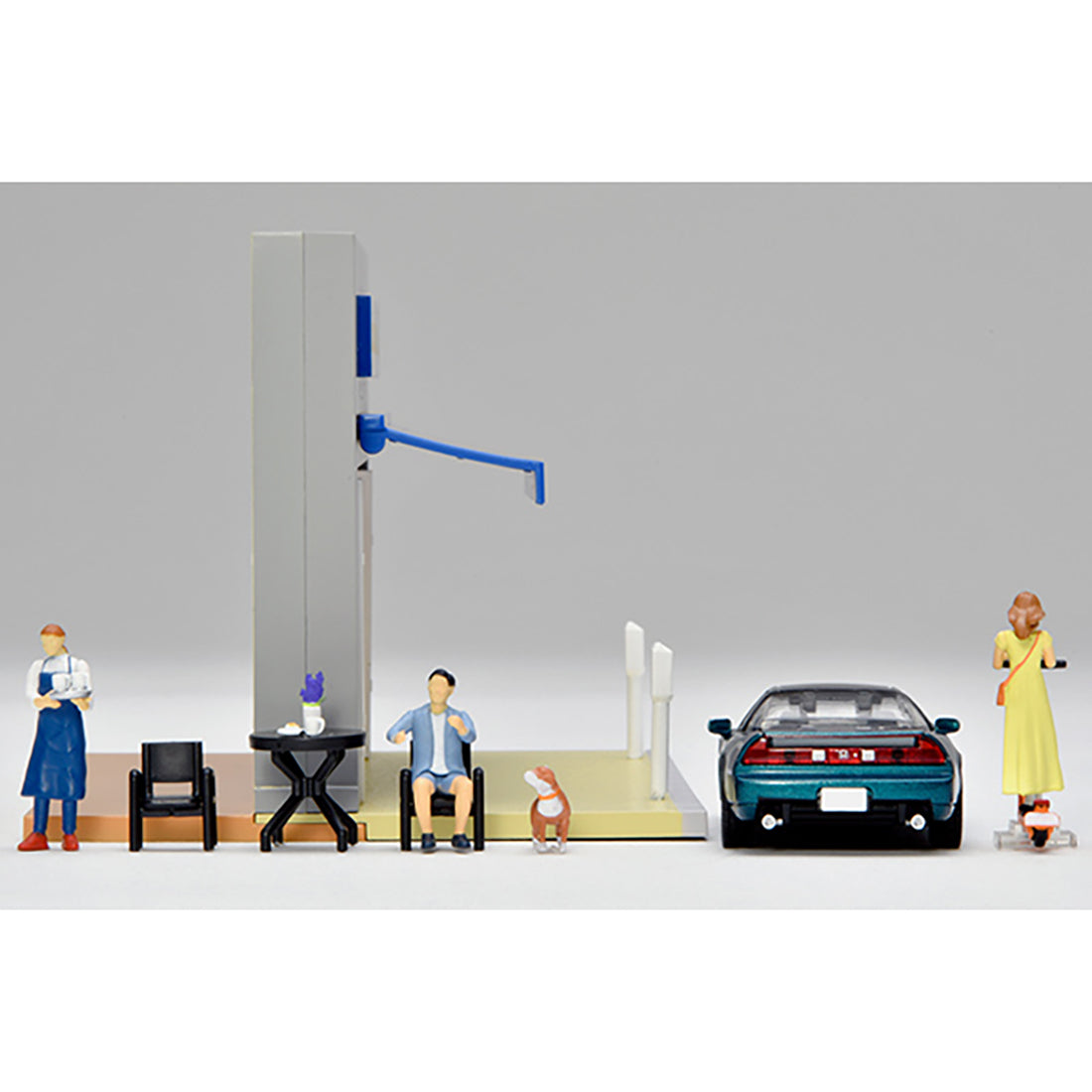 Tomica 324768 #CarSnap 21a Diorama Café Terrace & Honda NSX 1
