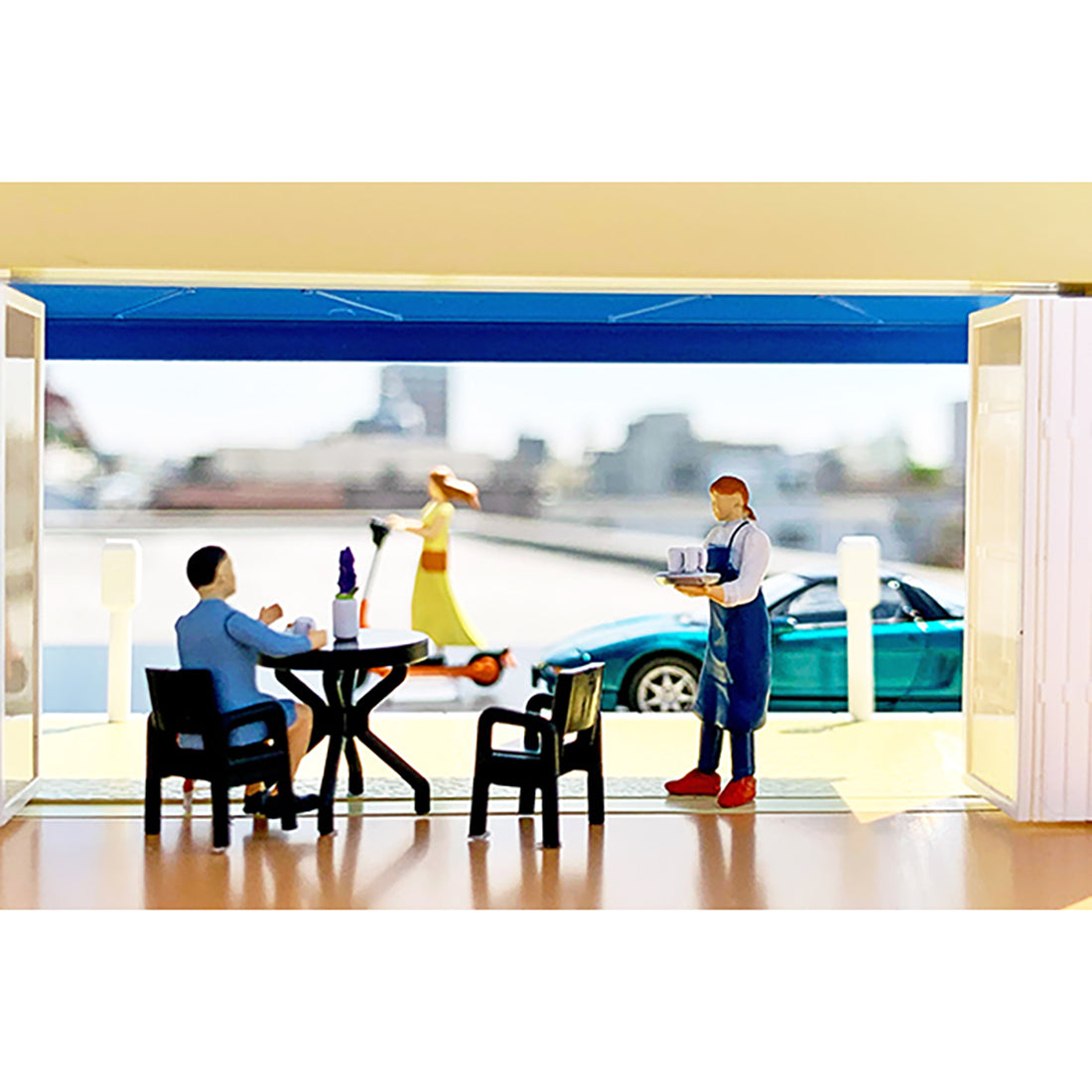 Tomica 324768 #CarSnap 21a Diorama Café Terrace & Honda NSX 1