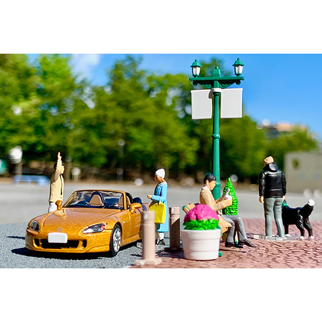 Tomica Diocolle64 #CarSnap 22a Diorama Stadtszene 2 & Honda S2000 1:64