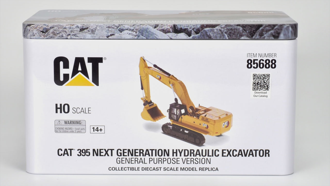 Diecast Masters 85688 cat 395 hydraulik bagger gp version 1:87 Video